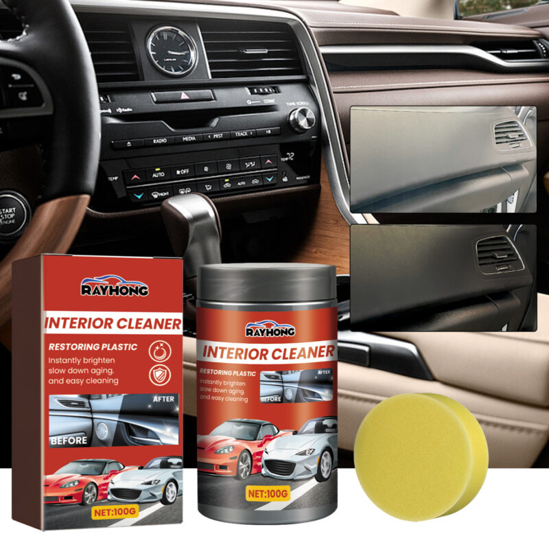 Rayhong Car Interior Cleaner & Protective Polish Paste – Multi-Purpose, Surface-Safe - Image 2
