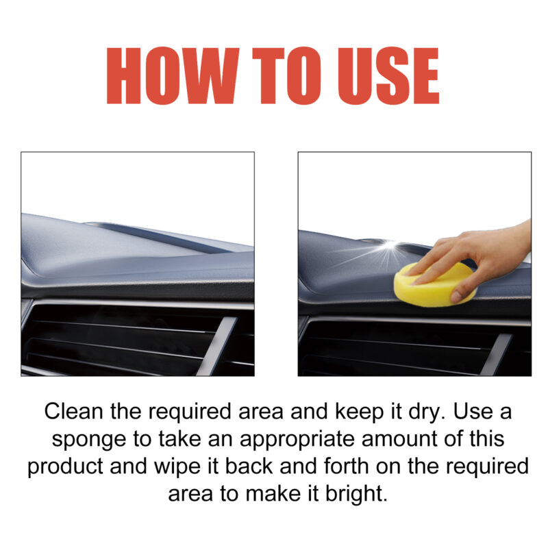Rayhong Car Interior Cleaner & Protective Polish Paste – Multi-Purpose, Surface-Safe - Image 5