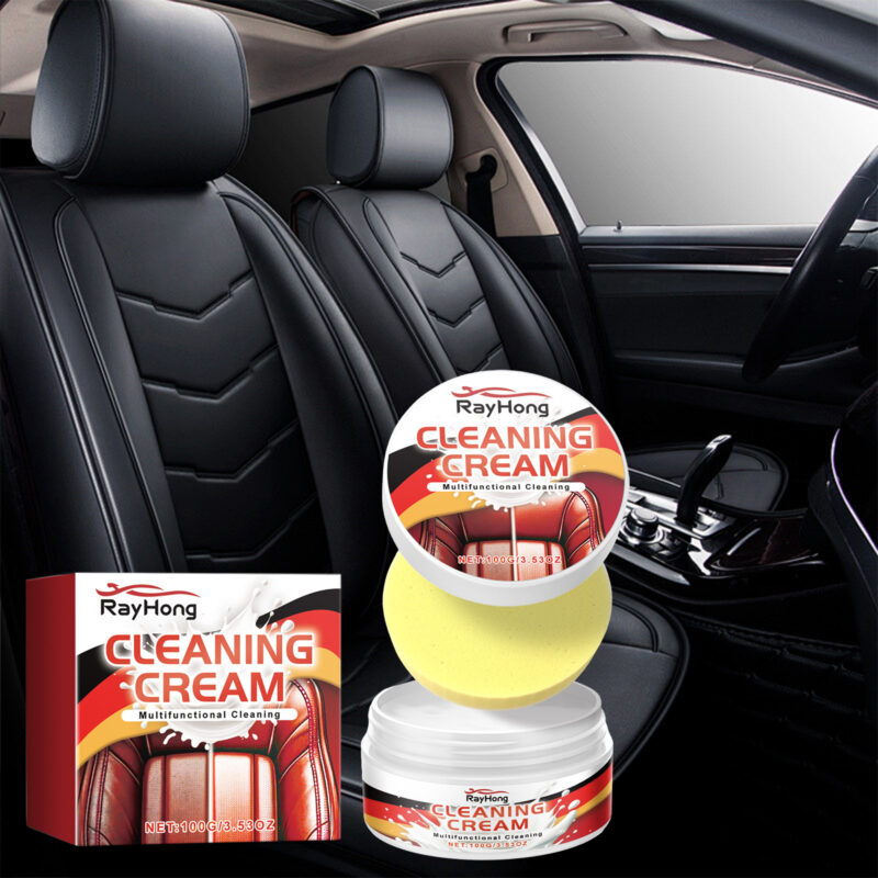 Rayhong Car Interior Cleaner Cream: Multi-Purpose, Fast-Acting Leather Protective Formula - Image 2