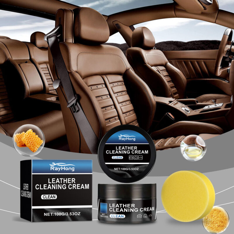 Rayhong Car Interior Cleaner: Leather Cleaning Cream, Protective Formula (Multi-Purpose, Safe) - Image 2