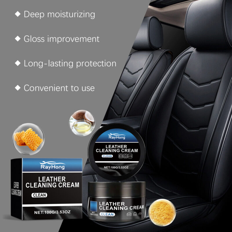 Rayhong Car Interior Cleaner: Leather Cleaning Cream, Protective Formula (Multi-Purpose, Safe) - Image 3