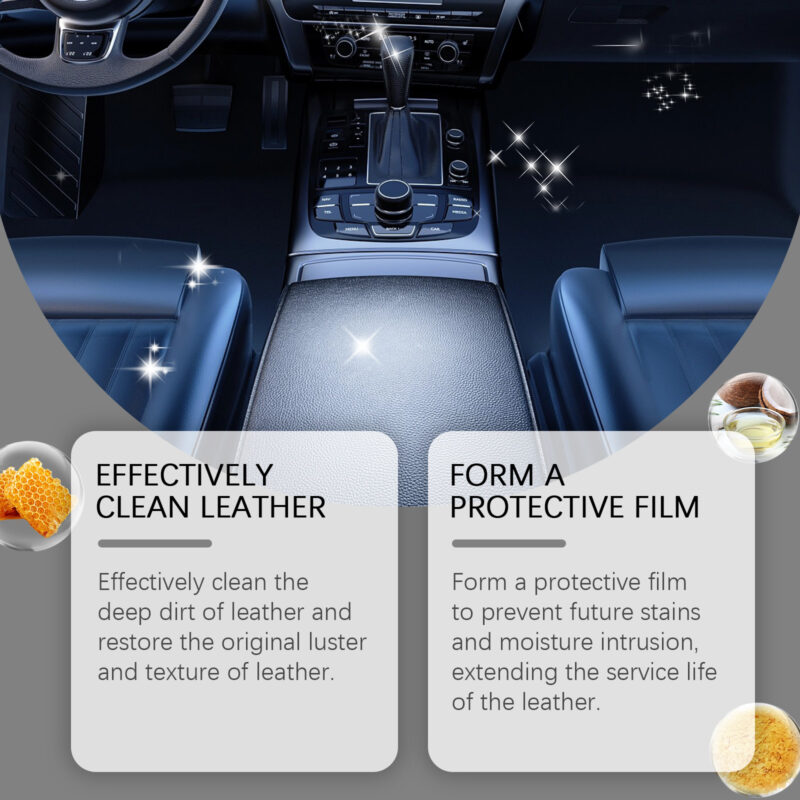 Rayhong Car Interior Cleaner: Leather Cleaning Cream, Protective Formula (Multi-Purpose, Safe) - Image 4