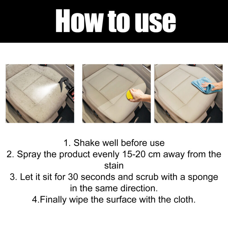 Rayhong Car Interior Cleaner: Multi-Purpose, Fast-Acting, Surface-Safe - Image 5