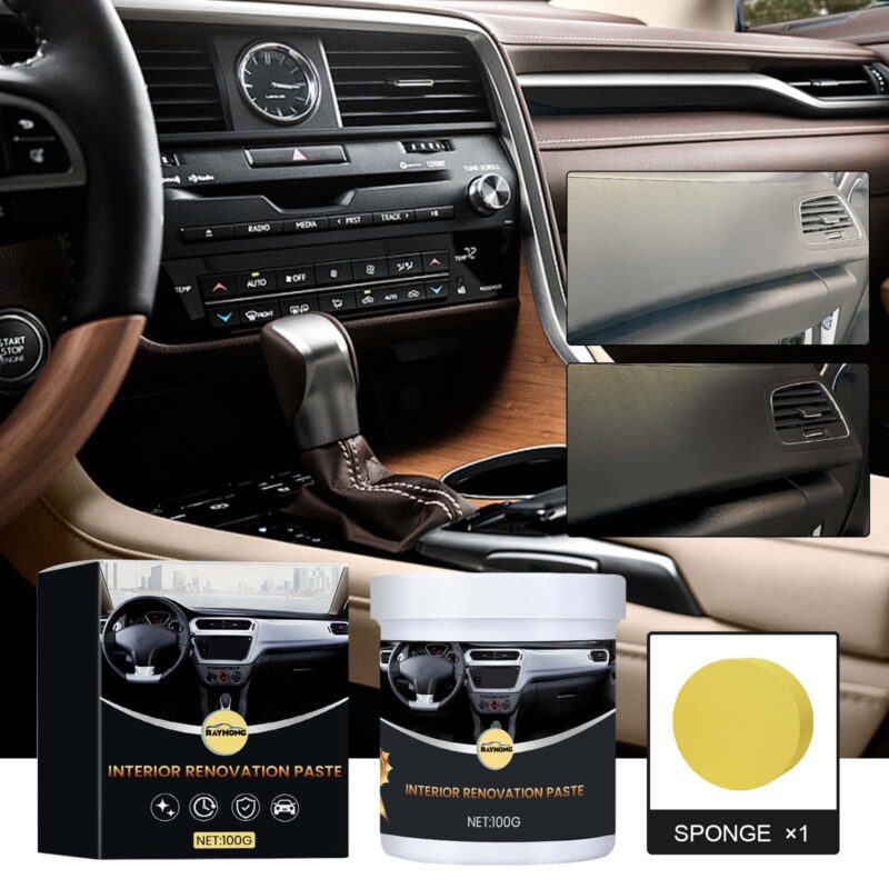 Rayhong Car Interior Cleaner Paste: Protective Anti-Dust Polish, Multi-Purpose Surface Safe - Image 2