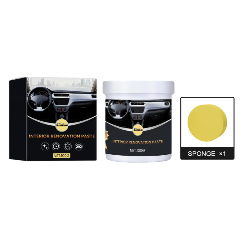 Rayhong car interior cleaner paste protective anti-dust polish for clean interiors