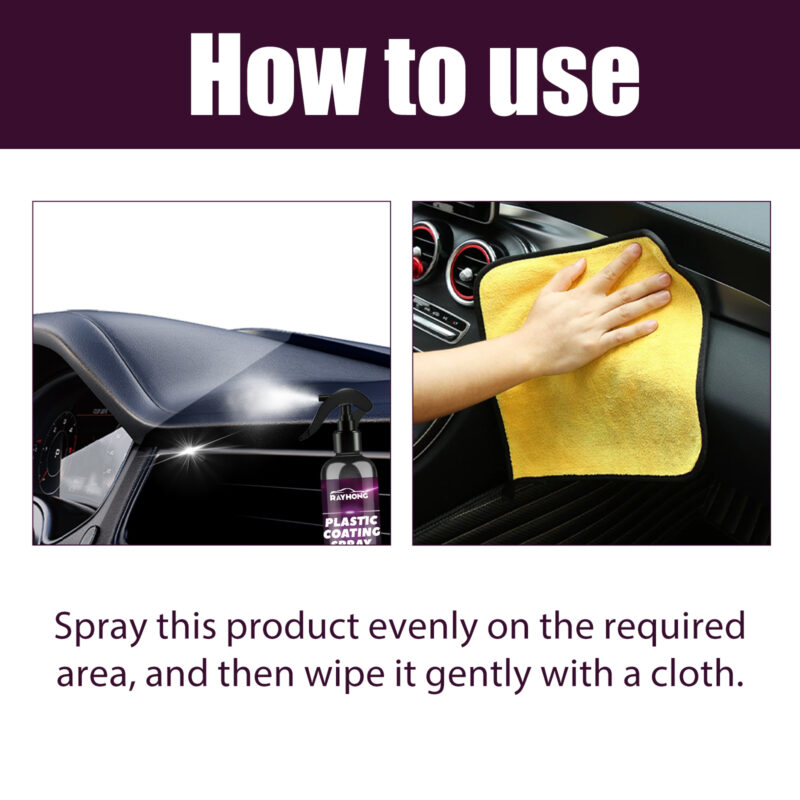 Rayhong Car Interior Cleaner Spray – Multi-Purpose, Fast-Acting, Safe for Plastic Surfaces - Image 5