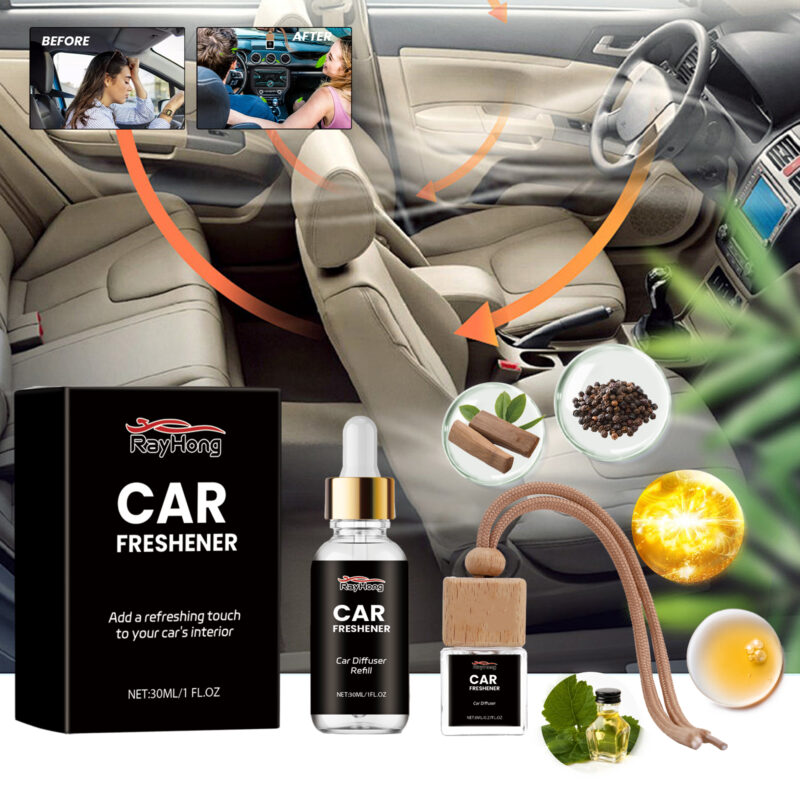 Rayhong Car Interior Freshener: Long-Lasting Fragrance & Odor Eliminator (Aromatherapy) - Image 2