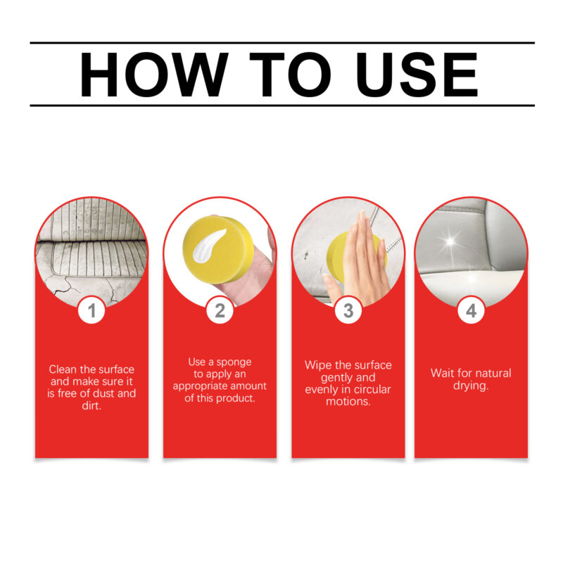 Rayhong Car Interior Leather Reconditioning Cream – Multi-Purpose, Safe Cleaner with Protective Formula - Image 6