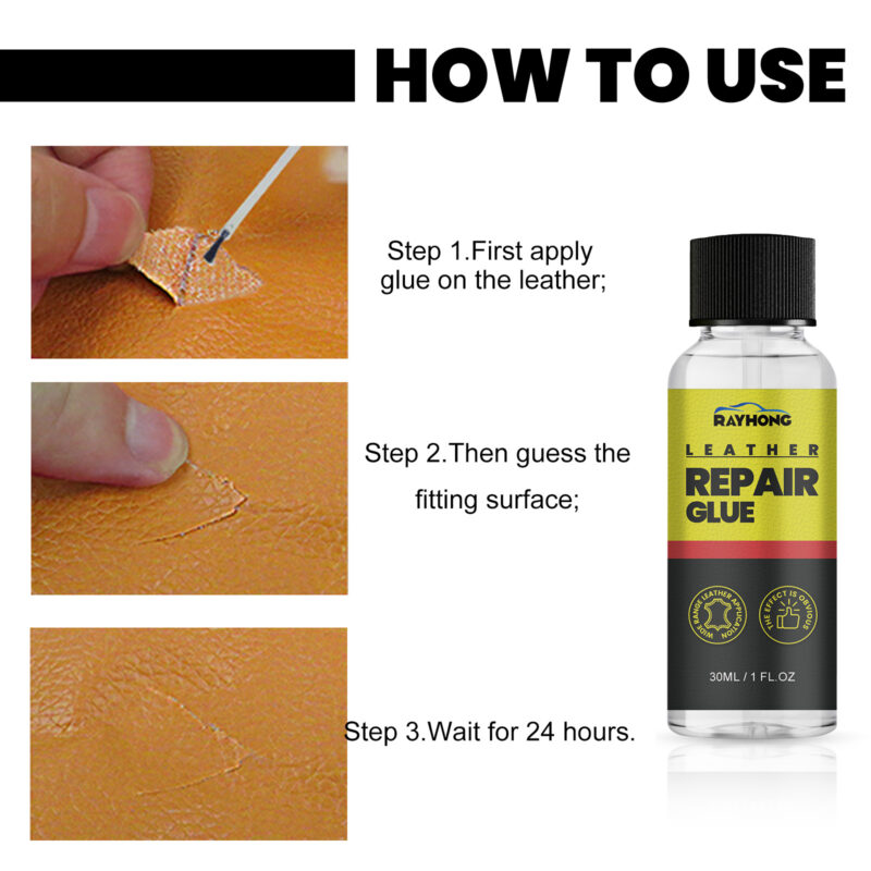 RAYHONG Car Leather Repair Glue – Fast-Acting, Surface-Safe Scratch & Crack Repair Formula - Image 6