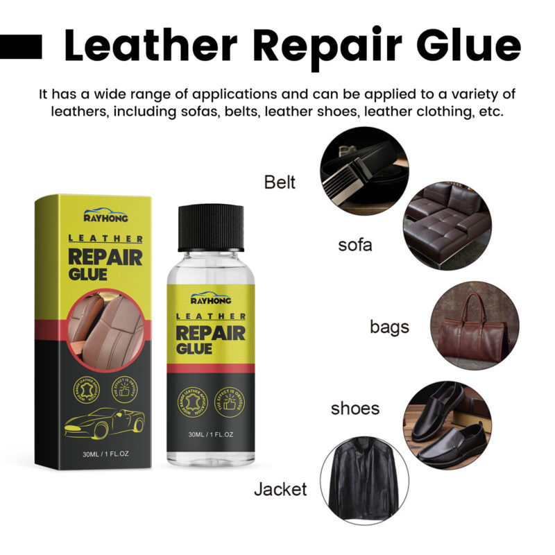 RAYHONG Car Leather Repair Glue – Fast-Acting, Surface-Safe Scratch & Crack Repair Formula - Image 3