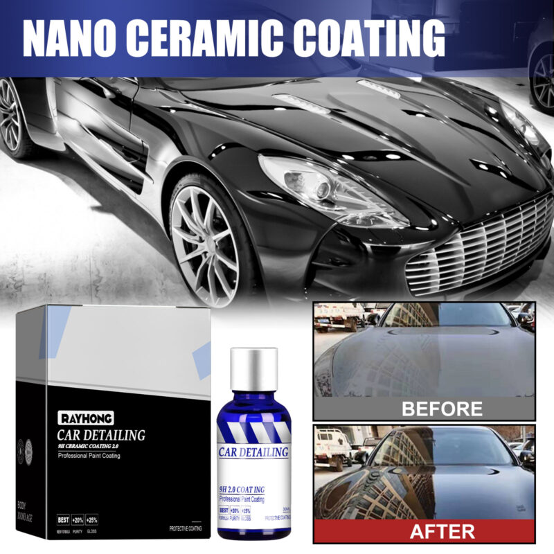 Rayhong Car Paint Protection: Hydrophobic Coating, Waterproof Nano Formula - Image 2
