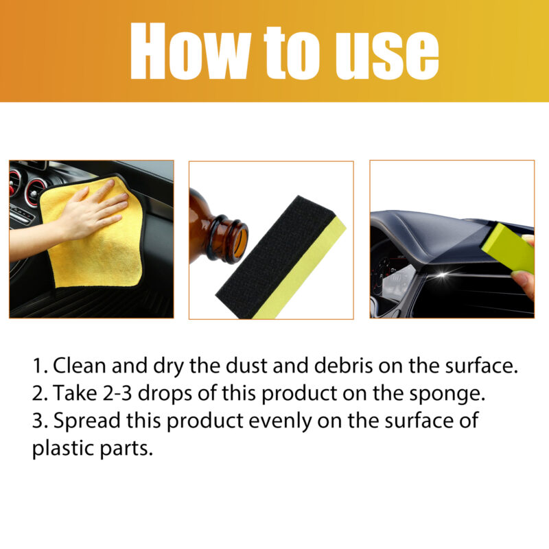 Rayhong Car Plastic & Leather Cleaner - Multi-Purpose, Surface-Safe Repair Agent - Image 5
