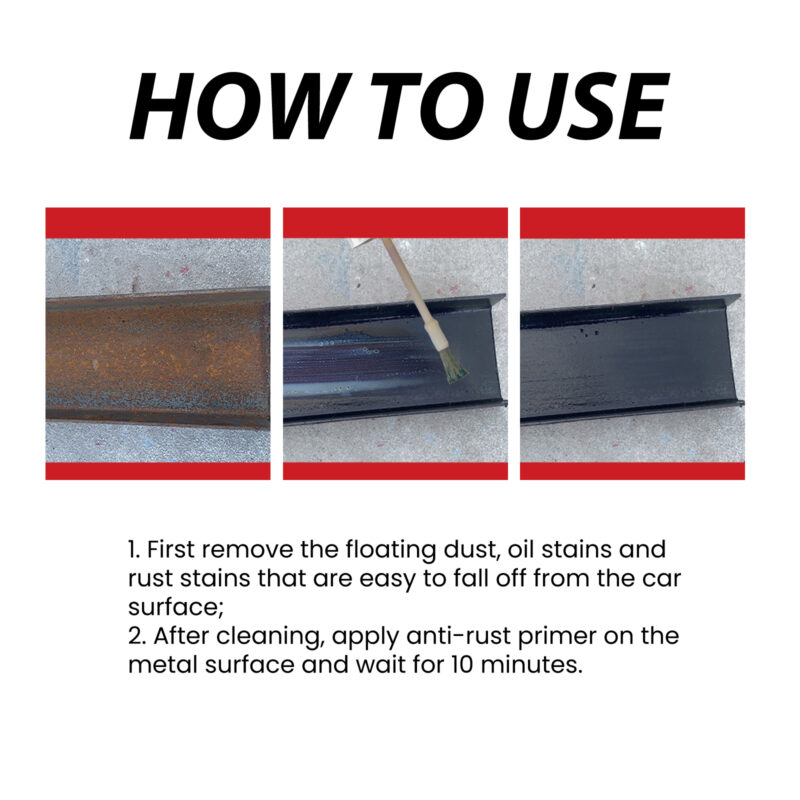 Rayhong Car Rust Converter: Fast-Acting Rust Remover & Protective Coating for Auto Parts - Image 6