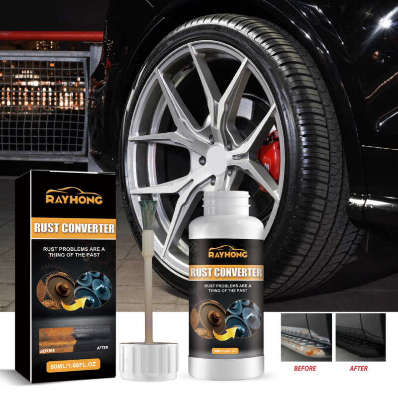 Rayhong Car Rust Converter: Fast-Acting Rust Remover & Protective Coating for Auto Parts - Image 2