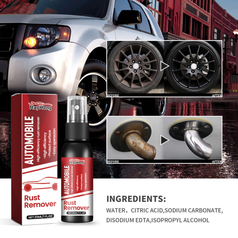 Rayhong Car Rust Remover: Fast-Acting, Multi-Purpose Rust Cleaner with Protective Formula - Image 2