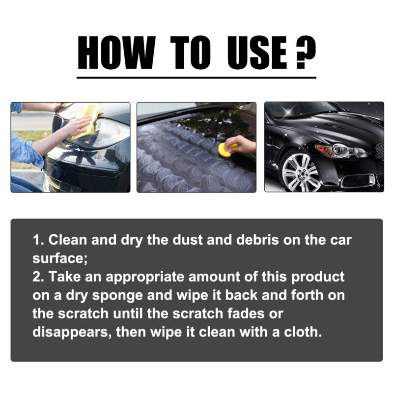 Rayhong Car Scratch Remover Cream: Paint Repair, Shine Boost, Safe Formula - Image 6