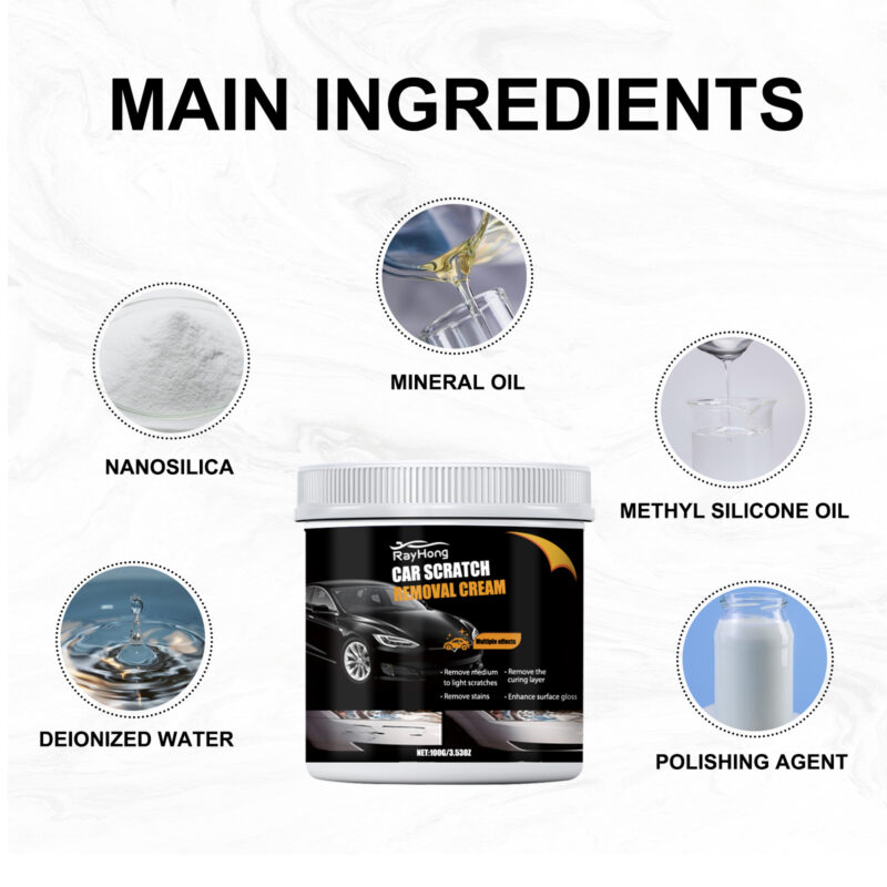 Rayhong Car Scratch Remover Cream: Paint Repair, Shine Boost, Safe Formula - Image 5