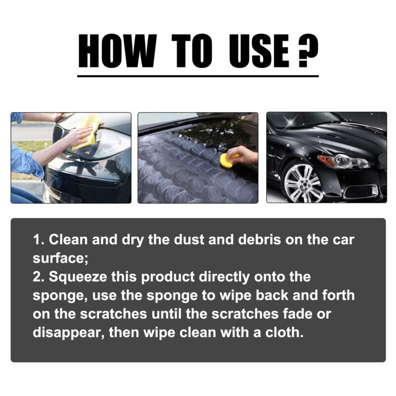 Rayhong Car Scratch Remover: Fast-Acting, Surface-Safe Paint Polishing Lotion - Image 6