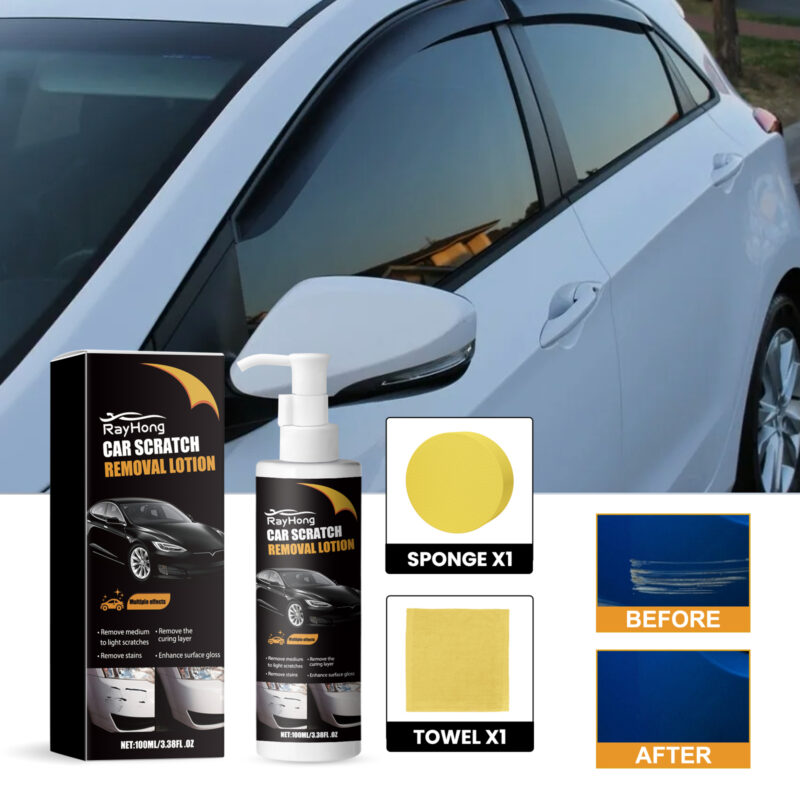Rayhong Car Scratch Remover: Fast-Acting, Surface-Safe Paint Polishing Lotion - Image 2