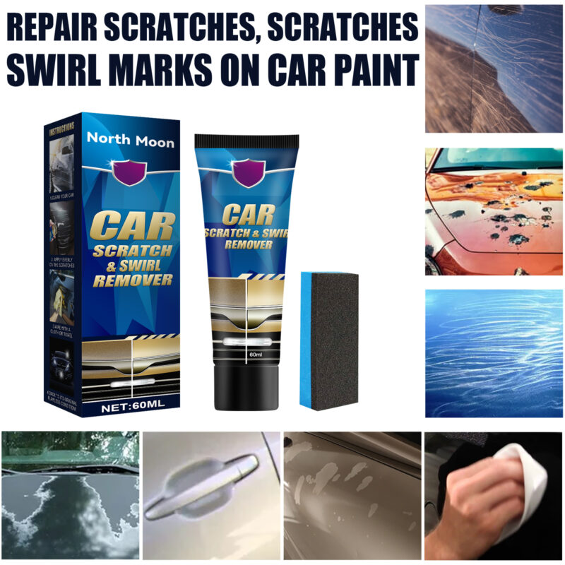 Rayhong Car Scratch Repair Cream: Fast-Acting, Surface-Safe Paint Refurbishment Paste - Image 4