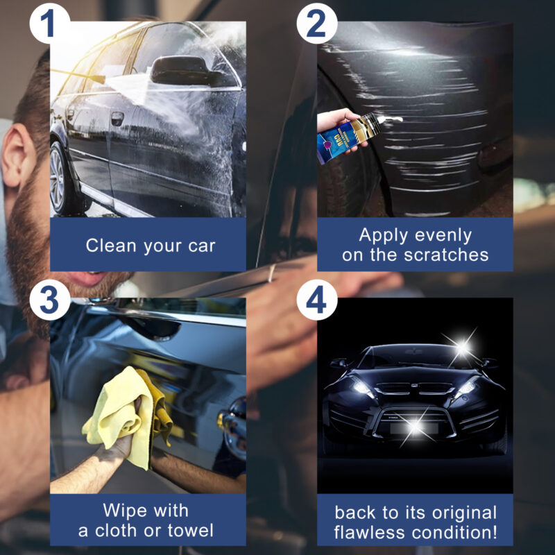 Rayhong Car Scratch Repair Cream: Fast-Acting, Surface-Safe Paint Refurbishment Paste - Image 5