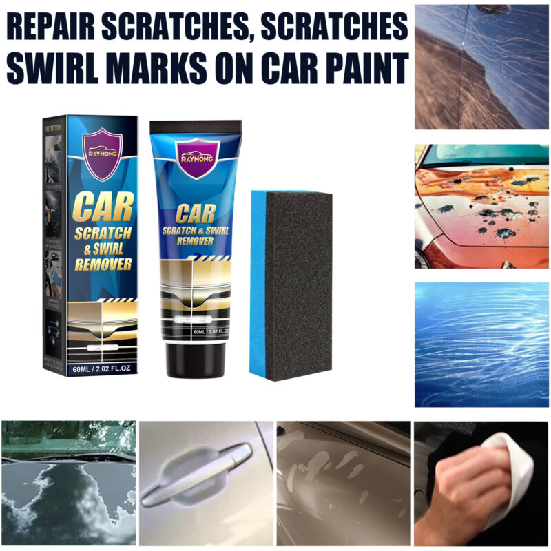 Rayhong Car Scratch Repair Cream: Fast-Acting, Surface-Safe Paint Scratch Remover - Image 2