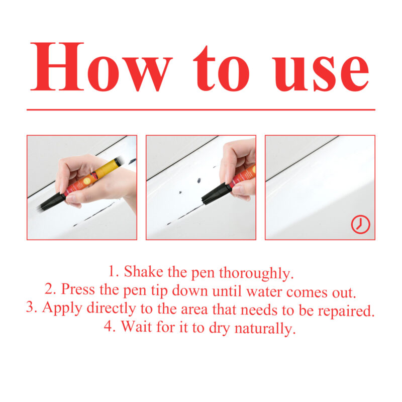 Rayhong Car Scratch Repair Pen: Fast-Acting, Surface-Safe Paint Scratch Fix - Image 6