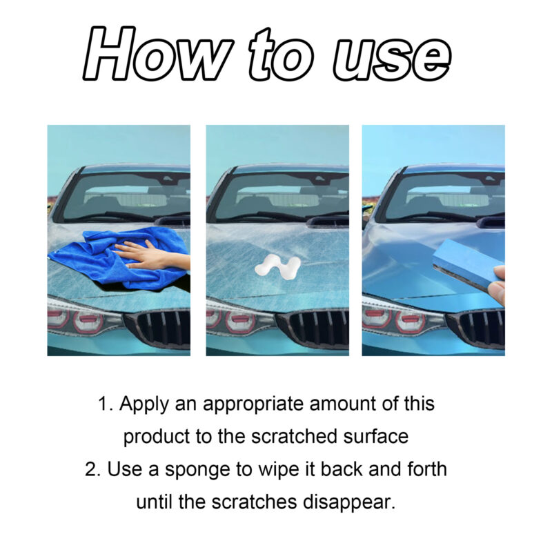 Rayhong Fast-Acting Car Scratch Repair Wax – Surface-Safe Paint Polish & Maintenance - Image 6
