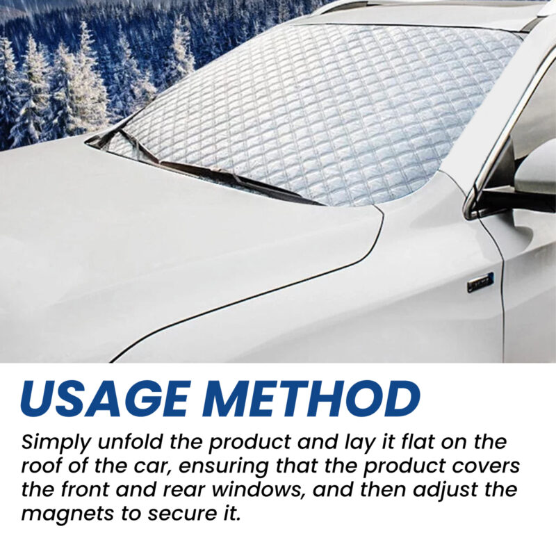 Rayhong Car Snow Cover – Ice/Frost Protection, Windproof, Multi-Purpose Winter Shield - Image 6
