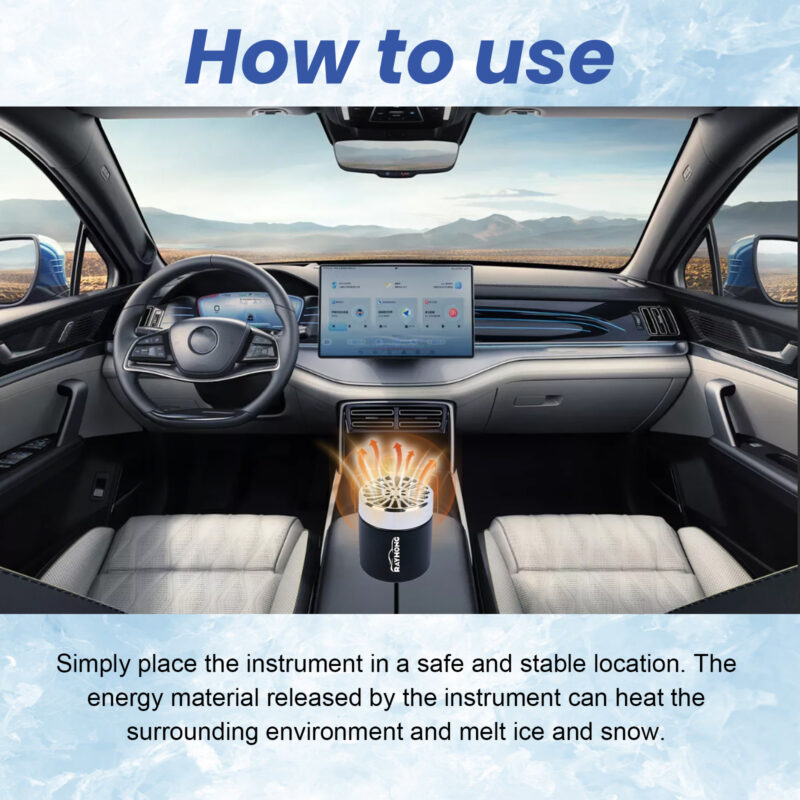 Rayhong Car Snow Remover: Fast-Acting Windshield Deicer & Defogger, Easy Deicing - Image 5