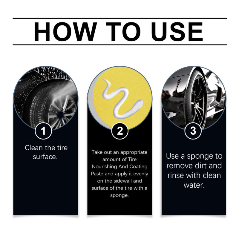 Rayhong Car Tire Cleaner Paste: Fast-Acting Refurbish & Protective Maintenance - Image 6