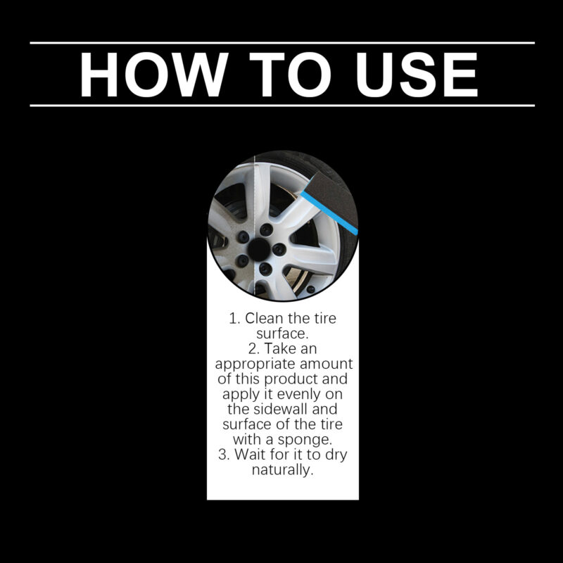 Rayhong Car Tire Coating Paste – Fast-Acting, Safe Decontamination & Brightening Formula - Image 6