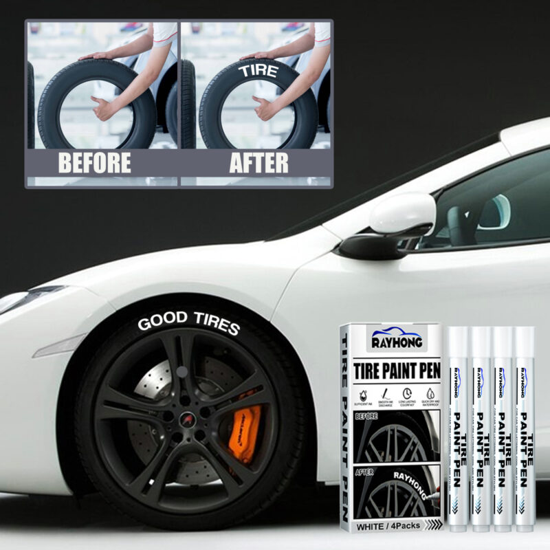 Rayhong Car Tire Paint Pen – Vibrant Tire Letter Decor, Easy Application, Long-Lasting - Image 2