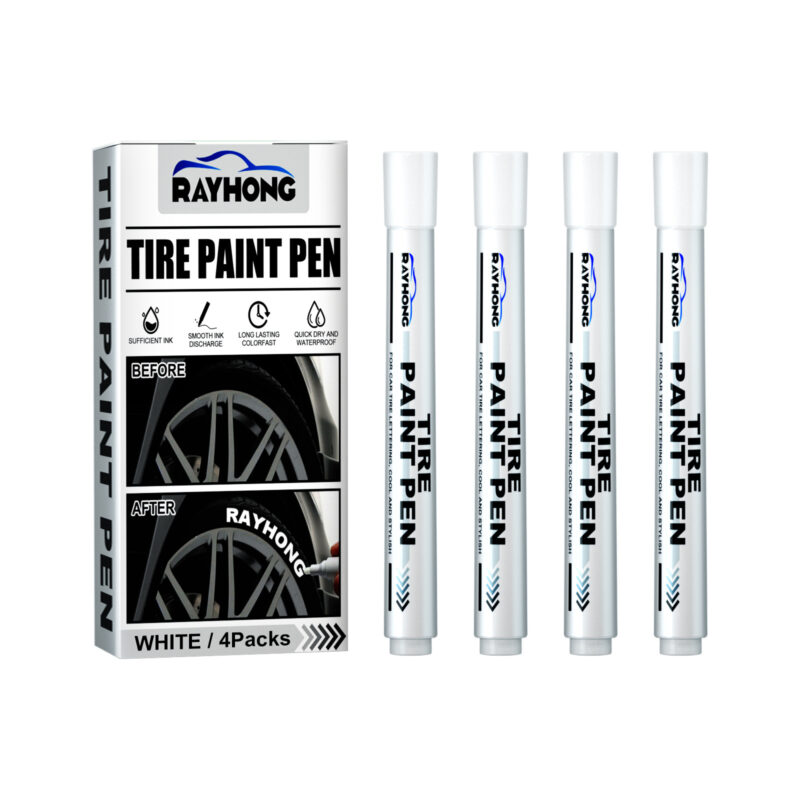 Rayhong Car Tire Paint Pen vibrant tire letter decor bright long-lasting color