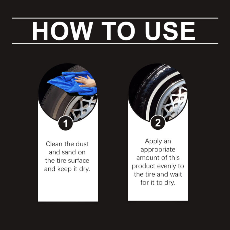 Rayhong Car Tire Wax: Durable Dirt Repellent & Aging Prevention Formula - Image 6