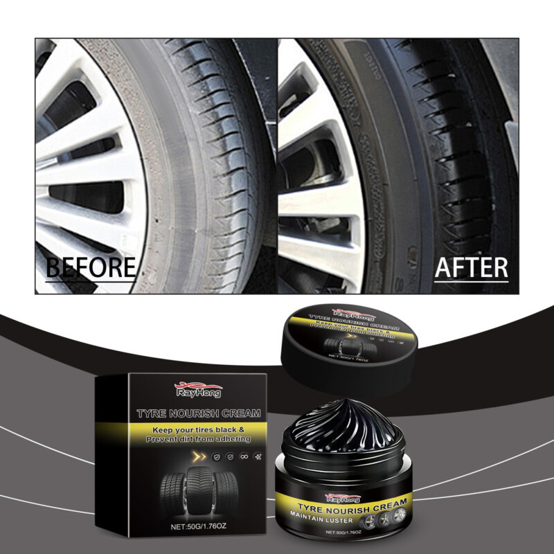 Rayhong Car Tire Wax: Durable Dirt Repellent & Aging Prevention Formula - Image 2