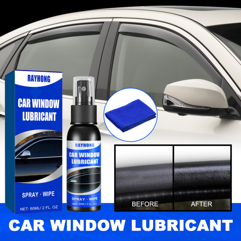 Rayhong Car Window Lubricant Spray: Noise Elimination, Track Protection, Safe Multi-Purpose - Image 2