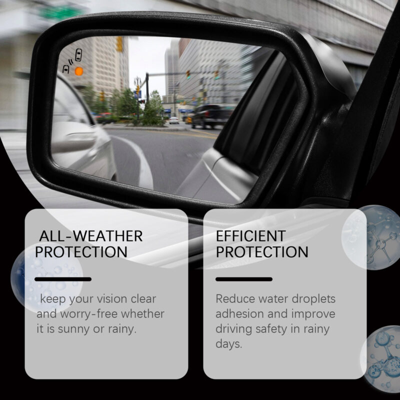 Rayhong Car Window Rain Spray – Fast-Acting Water Stain Remover, Rearview Mirror Cleaner for Clear Vision - Image 3