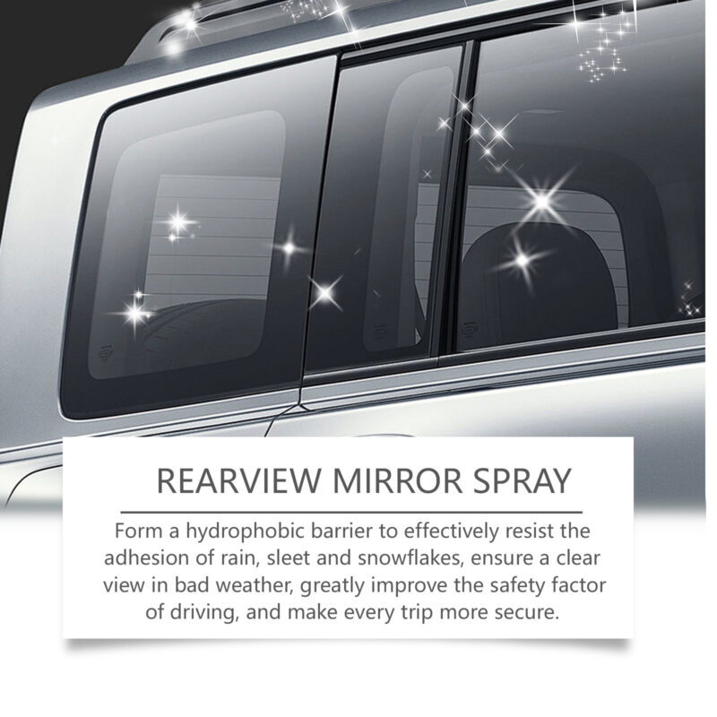 Rayhong Car Window Rain Spray – Fast-Acting Water Stain Remover, Rearview Mirror Cleaner for Clear Vision - Image 4