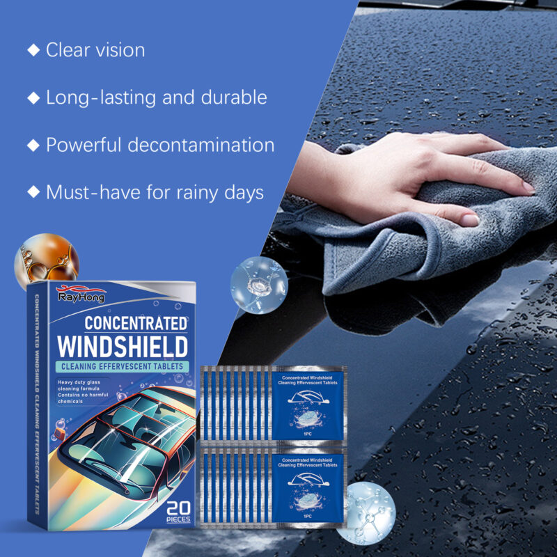 Rayhong Car Windshield Cleaner Sheet: Stain Remover, Waterproof, Protective Formula - Image 3