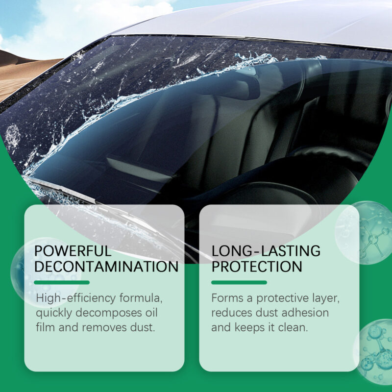 Rayhong Car Windshield Oil Film Cleaner - Fast-Acting, Surface-Safe Formula - Image 3