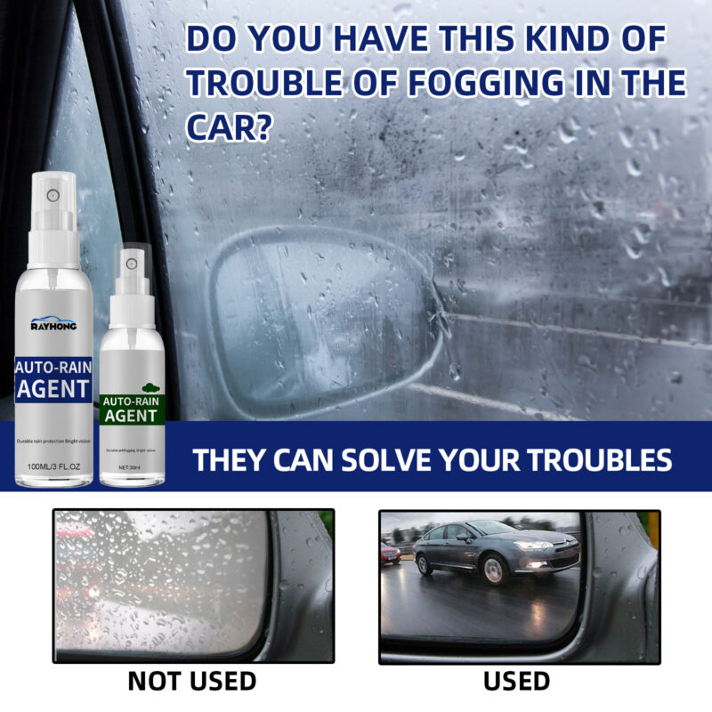 Rayhong Car Windshield Rain & Fog Repellent – Surface-Safe Water-Repellent Coating (30ml Blue) - Image 4