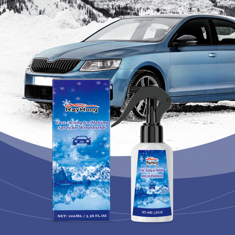 Rayhong Fast-Acting Car Deicing Spray – Windshield Defogger, Safe for Glass - Image 2