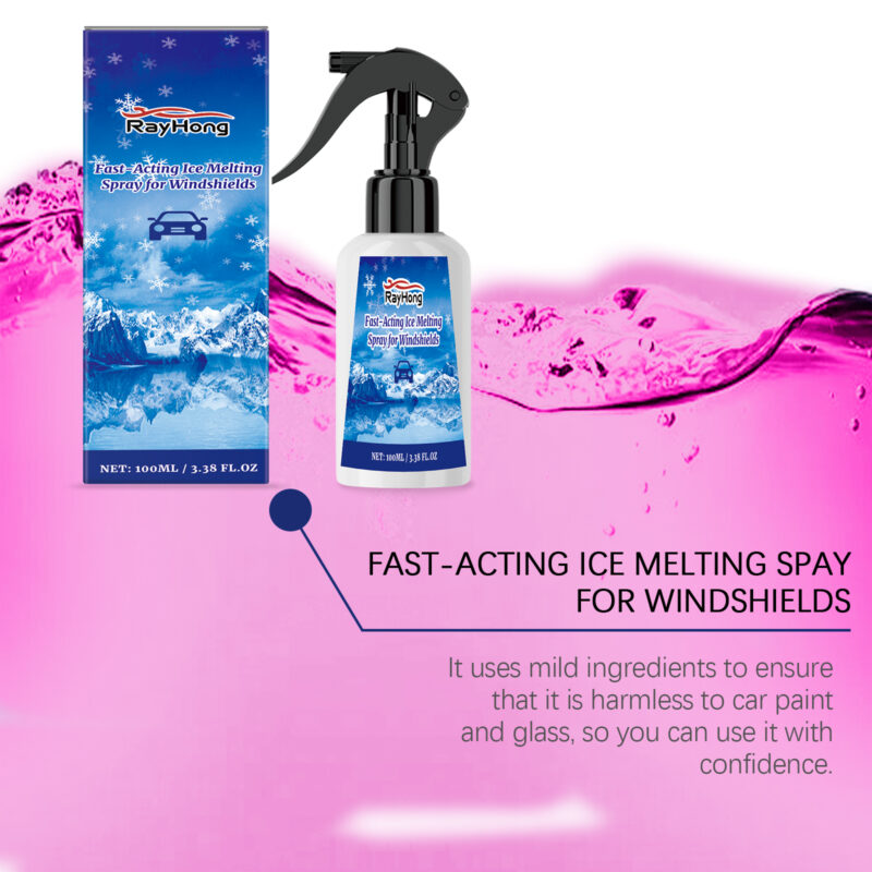 Rayhong Fast-Acting Car Deicing Spray – Windshield Defogger, Safe for Glass - Image 3