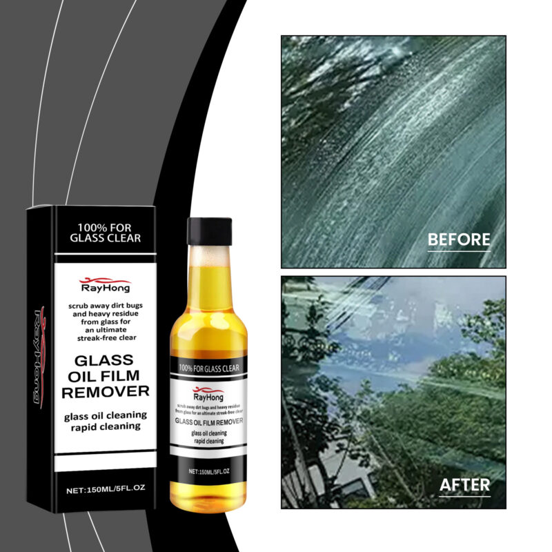 Rayhong Fast-Acting Car Glass Cleaner: Oil Film Remover & Windshield Anti-Mist Formula - Image 2