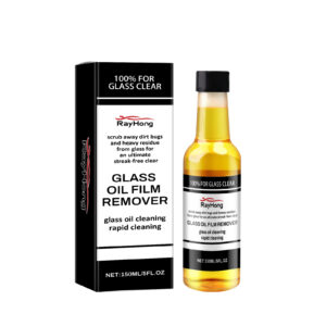 Rayhong fast-acting car glass cleaner removing oil film from windshield