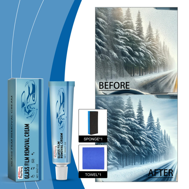 Rayhong Fast-Acting Car Glass Cleaner: Anti-Rain, Anti-Fog, Oil Film Remover - Image 2