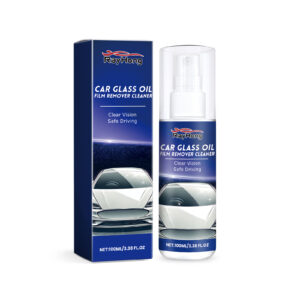 Rayhong fast-acting car glass cleaner removing oil film from windshield