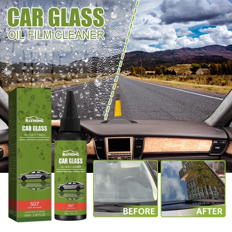 Rayhong Fast-Acting Car Glass Cleaner: Oil Film Remover, Windshield Maintenance - Image 2