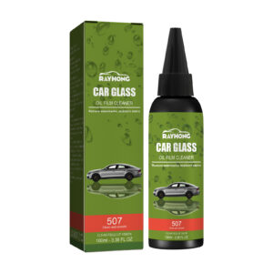Rayhong fast-acting car glass cleaner removing oil film from windshield